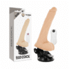 BASECOCK - VIBRADOR REALÍSTICO ARTICULABLE CONTROL REMOTO NATURAL 18.5 CM -O- 4 CM