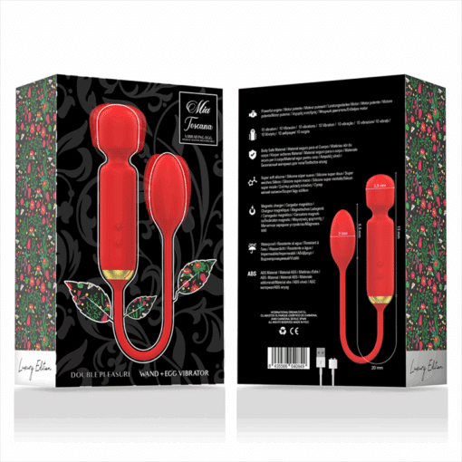 MIA - TOSCANA DOUBLE PLEASURE WAND + HUEVO VIBRADOR - Imagen 6