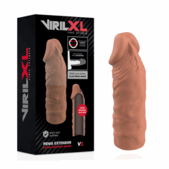 Alternative view of VIRILXL - EXTENSIÓN DE PENE LIQUID SILICONE V5 MARRÓN