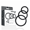 ADDICTED TOYS - SET ANILLOS PENE NEGRO - piKanteo | Despierta tu lado más piKante