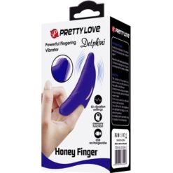 PRETTY LOVE - DELPHINI PODEROSO ESTIMULADOR DE DEDO AZUL OSCURO - piKanteo | Despierta tu lado más piKante