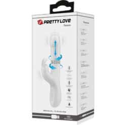 PRETTY LOVE - REESE VIBRADOR CON ROTACIÓN PLATEADO - piKanteo | Despierta tu lado más piKante