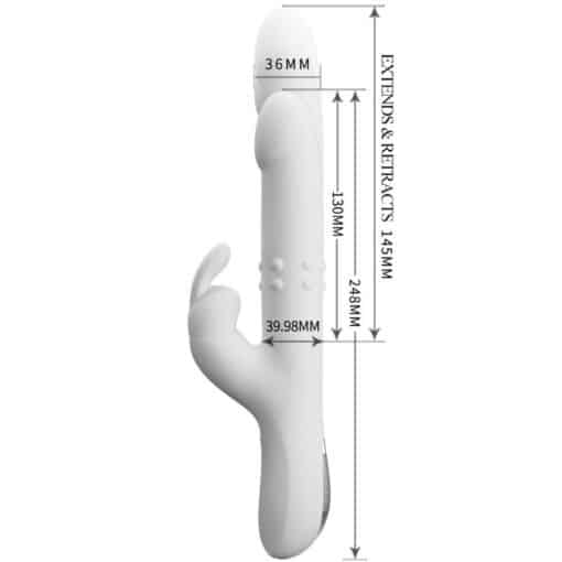 PRETTY LOVE - REESE VIBRADOR CON ROTACIÓN PLATEADO - Imagen 5
