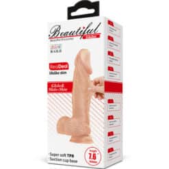 BAILE - BEAUTIFUL ENCOUNTER ZEBULON DILDO REALÍSTICO FLEXIBLE 19.4 CM NATURAL - piKanteo | Despierta tu lado más piKante