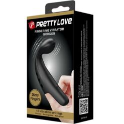 PRETTY LOVE - DEDAL VIBRADOR GORGON NEGRO - piKanteo | Despierta tu lado más piKante
