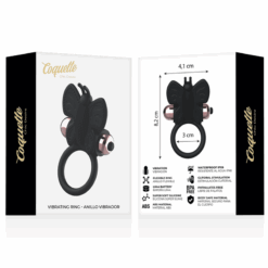 COQUETTE CHIC DESIRE - COCK RING BUTTERFLY ANILLO VIBRADOR NEGRO / GOLD - piKanteo | Despierta tu lado más piKante