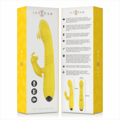 INTENSE - TOKY VIBRADOR MULTIFUNCIÓN RECARGABLE UP & DOWN CON ESTIMULADOR DE CLITORIS AMARILLO - piKanteo | Despierta tu lado más piKante
