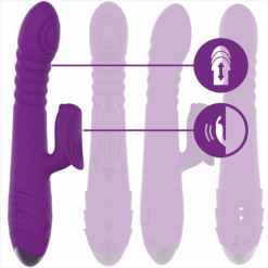 Alternative view of INTENSE - IGGY VIBRADOR MULTIFUNCIÓN RECARGABLE UP & DOWN CON ESTIMULADOR DE CLITORIS MORADO