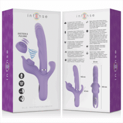 INTENSE - BILLIE VIBRADOR MULTIFUNCIÓN RECARGABLE ONDAS ESTIMULADORAS CON PULSADOR MORADO - piKanteo | Despierta tu lado más piKante