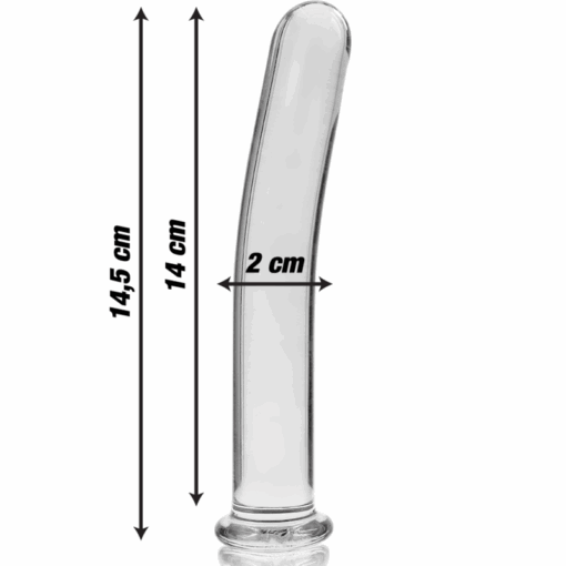 NEBULA SERIES BY IBIZA - MODELO 8 DILDO CRISTAL TRANSPARENTE 14.5 CM -O- 2 CM - Imagen 3