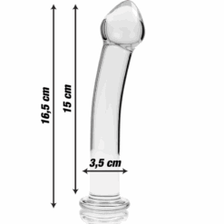 NEBULA SERIES BY IBIZA - MODELO 11 DILDO CRISTAL TRANSPARENTE 16 CM -O- 3 CM - piKanteo | Despierta tu lado más piKante