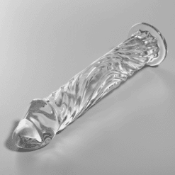 Alternative view of NEBULA SERIES BY IBIZA - MODELO 12 DILDO CRISTAL TRANSPARENTE 17 CM -O- 3.5 CM