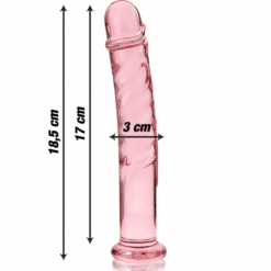 NEBULA SERIES BY IBIZA - MODELO 16 DILDO CRISTAL ROSA 18.5 CM -O- 3 CM - piKanteo | Despierta tu lado más piKante