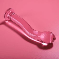 Alternative view of NEBULA SERIES BY IBIZA - MODELO 18 DILDO CRISTAL ROSA 18.5 CM -O- 3.5 CM