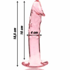 NEBULA SERIES BY IBIZA - MODELO 19 DILDO CRISTAL ROSA 18.5 CM -O- 4 CM - piKanteo | Despierta tu lado más piKante