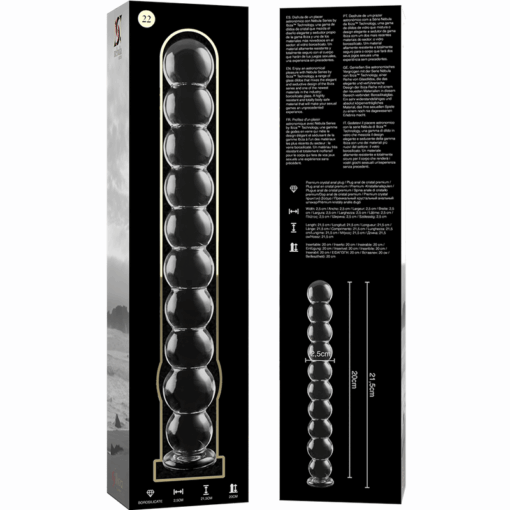NEBULA SERIES BY IBIZA - MODELO 22 DILDO CRISTAL TRANSPARENTE 21.5 CM -O- 2.5 CM - Imagen 7