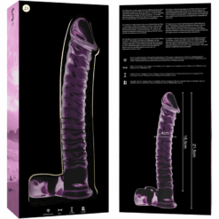 NEBULA SERIES BY IBIZA - MODELO 23 DILDO CRISTAL ROSA 21.5 CM -O- 4 CM - piKanteo | Despierta tu lado más piKante