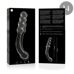 NEBULA SERIES BY IBIZA - MODELO 14 DILDO CRISTAL TRANSPARENTE 18.5 CM -O- 3 CM - piKanteo | Despierta tu lado más piKante