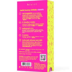 B SWISH - BWILD BUNNY INFINITE CLASSIC VIBRADOR RECARGABLE SILICONA ROSA - piKanteo | Despierta tu lado más piKante