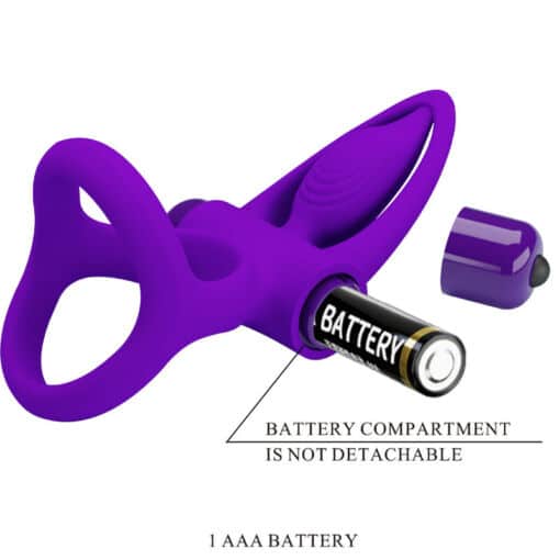 PRETTY LOVE - ANILLO VIBRADOR 10 VIBRACIONES SILICONA VIOLETA - Imagen 8