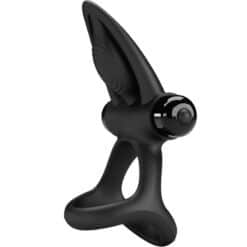 Alternative view of PRETTY LOVE - ANILLO VIBRADOR 10 VIBRACIONES SILICONA NEGRO