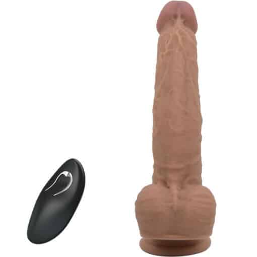 PRETTY LOVE - JONATHAN DILDO SILICONA 3 VIBRACIONES + 3 MEDIDAS INSERCIÓN CONTROL REMOTO 21 CM - Imagen 3
