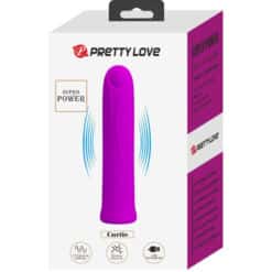 PRETTY LOVE - CURTIS MINI VIBRADOR SUPER POWER 12 VIBRACIONES SILICONA VIOLETA - piKanteo | Despierta tu lado más piKante