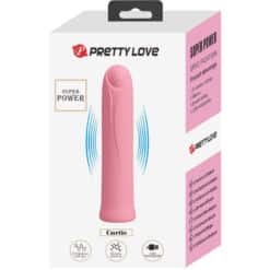 PRETTY LOVE - CURTIS MINI VIBRADOR SUPER POWER 12 VIBRACIONES SILICONA ROSA - piKanteo | Despierta tu lado más piKante