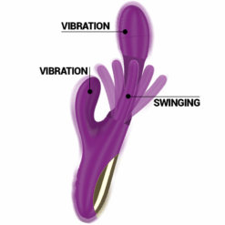 INTENSE - APOLO VIBRADOR MULTIFUNCIÓN RECARGABLE 7 VIBRACIONES CON LENGUA OSCILANTE MORADO - piKanteo | Despierta tu lado más piKante