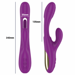 INTENSE - APOLO VIBRADOR MULTIFUNCIÓN RECARGABLE 7 VIBRACIONES CON LENGUA OSCILANTE MORADO - piKanteo | Despierta tu lado más piKante
