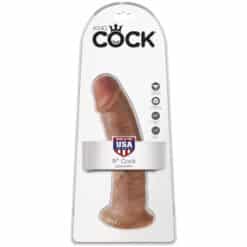 KING COCK - PENE REALÍSTICO 21.7 CM CARAMELO - piKanteo | Despierta tu lado más piKante