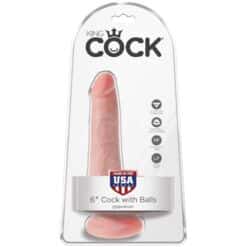 KING COCK - PENE REALÍSTICO CON TESTÍCULOS 13.5 CM NATURAL - piKanteo | Despierta tu lado más piKante