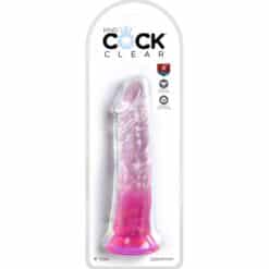 Alternative view of KING COCK - CLEAR PENE REALÍSTICO 19.7 CM ROSA