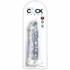 KING COCK - CLEAR PENE REALÍSTICO 19.7 CM TRANSPARENTE - piKanteo | Despierta tu lado más piKante