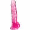 KING COCK - CLEAR PENE REALÍSTICO CON TESTÍCULOS 16.5 CM ROSA - piKanteo | Despierta tu lado más piKante