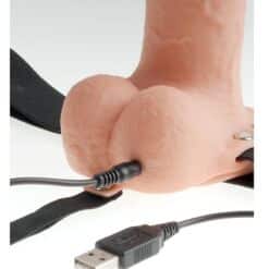 FETISH FANTASY SERIES - ARNES AJUSTABLE PENE REALÍSTICO CON TESTÍCULOS RECARGABLE Y VIBRADOR 23 CM - piKanteo | Despierta tu lado más piKante
