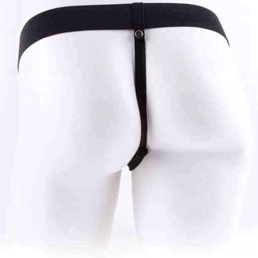 FETISH FANTASY SERIES - ARNÉS AJUSTABLE CONTROL REMOTO PENE REALÍSTICO CON TESTÍCULOS 17.8 CM - Imagen 5