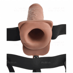 FETISH FANTASY SERIES - ARNÉS AJUSTABLE PENE REALÍSTICO CON TESTÍCULOS RECARGABLE Y VIBRADOR 17.8 CM - piKanteo | Despierta tu lado más piKante