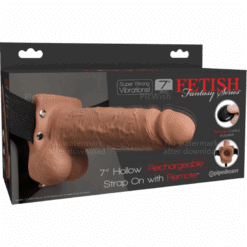 FETISH FANTASY SERIES - ARNÉS AJUSTABLE PENE REALÍSTICO CON TESTÍCULOS RECARGABLE Y VIBRADOR 17.8 CM - piKanteo | Despierta tu lado más piKante