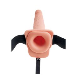 Alternative view of FETISH FANTASY SERIES - ARNÉS AJUSTABLE PENE REALÍSTICO CON TESTÍCULOS SQUIRTING 19 CM