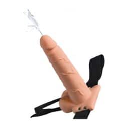 FETISH FANTASY SERIES - ARNÉS AJUSTABLE PENE REALÍSTICO CON TESTÍCULOS SQUIRTING 19 CM - piKanteo | Despierta tu lado más piKante