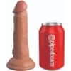 KING COCK - ÉLITE DILDO REALÍSTICO SILICONA 15.2 CM CARAMELO - piKanteo | Despierta tu lado más piKante
