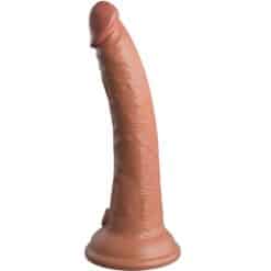 KING COCK - ÉLITE DILDO REALÍSTICO SILICONA 17.8 CM CARAMELO - piKanteo | Despierta tu lado más piKante
