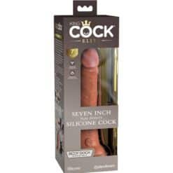 KING COCK - ÉLITE DILDO REALÍSTICO SILICONA 17.8 CM CARAMELO - piKanteo | Despierta tu lado más piKante