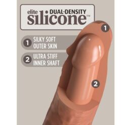 KING COCK - ÉLITE DILDO REALÍSTICO SILICONA 20.3 CM CARAMELO - piKanteo | Despierta tu lado más piKante