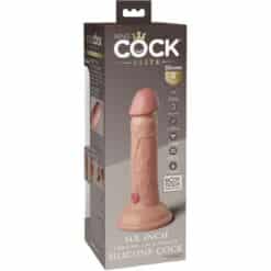 KING COCK - ÉLITE DILDO REALÍSTICO VIBRADOR & SILICONA 15.2 CM - piKanteo | Despierta tu lado más piKante