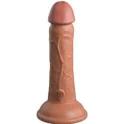 Alternative view of KING COCK - ÉLITE DILDO REALÍSTICO VIBRADOR & SILICONA 15.2 CM CARAMELO
