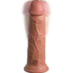 KING COCK - ÉLITE DILDO REALÍSTICO VIBRADOR & SILICONA 20.3 CM CARAMELO - piKanteo | Despierta tu lado más piKante