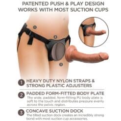 KING COCK - ÉLITE ARNÉS AJUSTABLE CONFORTABLE CON DILDO 17.8 CM - piKanteo | Despierta tu lado más piKante