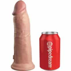 KING COCK - ELITE KIT ARNES AJUSTABLE DELUXE ANILLO CON TESTICULOS & DILDO 20.3 CM - piKanteo | Despierta tu lado más piKante